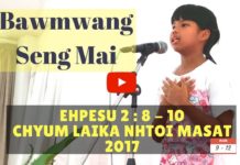 Bible Sunday: Bawmwang Seng Mai